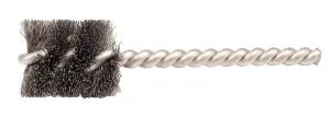 Weiler 21074 1/2" Power Tube Brush, .005" Steel Wire Fill, 1" Brush Length, Made in The USA (Pack of 10)