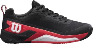 Wilson Men's Rush Pro 4.5 Clay Tennis Shoes, Black Infrared White, 12 Men