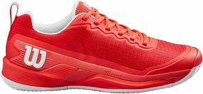 Wilson Men's Rush Pro 4.5 Clay Tennis Shoes, Infrared Infrared White, 10 Men