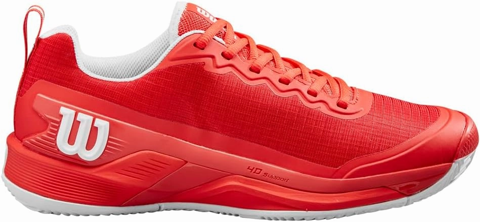 Wilson Men's Rush Pro 4.5 Clay Tennis Shoes, Infrared Infrared White, 10 Men