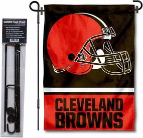 WinCraft Cleveland Browns Garden Flag with Stand Holder