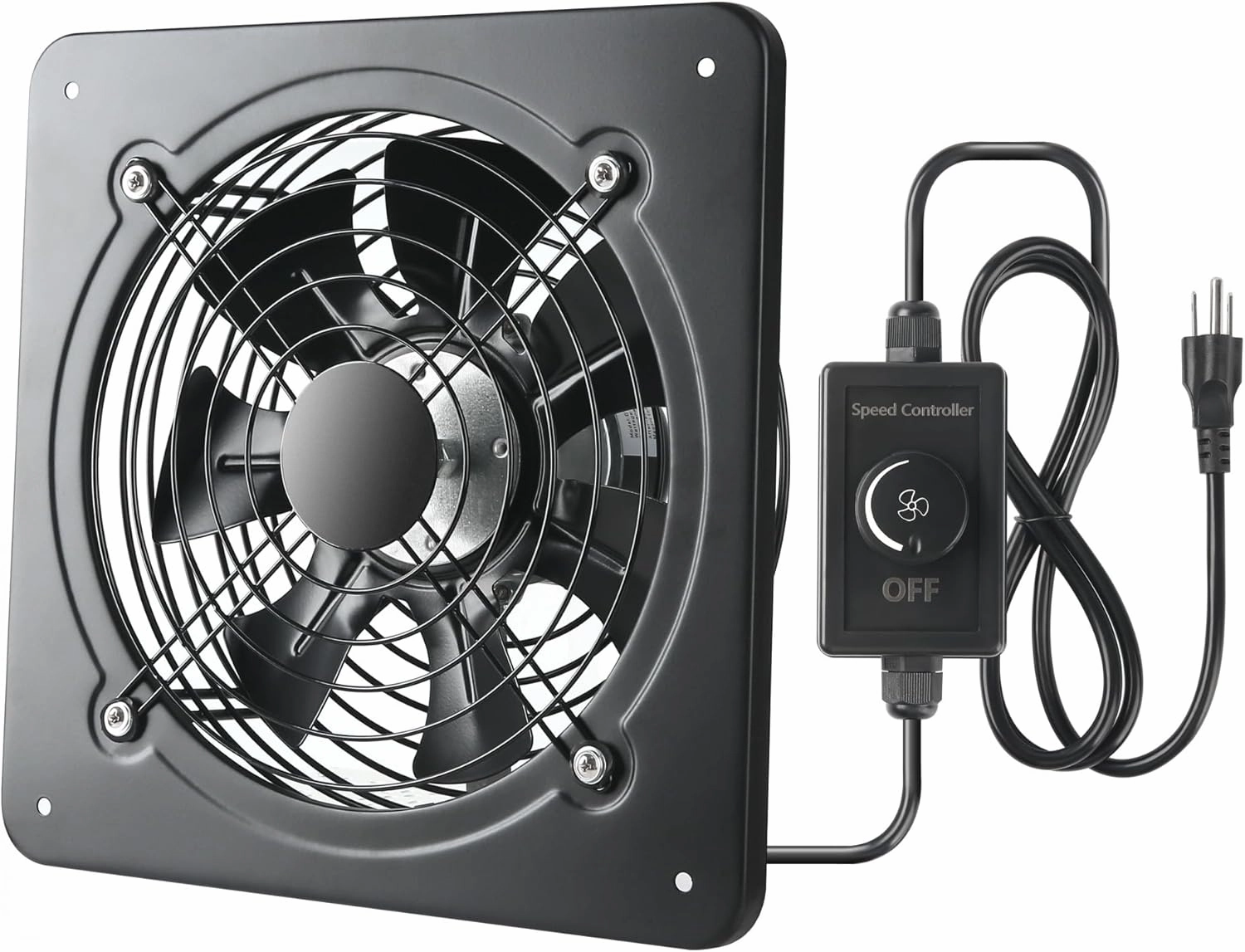 Window Exhaust Kitchen Exhaust Fan with Switch Wall Mounted Ventilation Basement Extractor 720 CFM Industrial Fan for Home Garage Office Commercial Use(12 Inch)