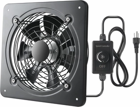 Window Exhaust Kitchen Exhaust Fan with Switch Wall Mounted Ventilation Basement Extractor 720 CFM Industrial Fan for Home Garage Office Commercial Use(12 Inch)