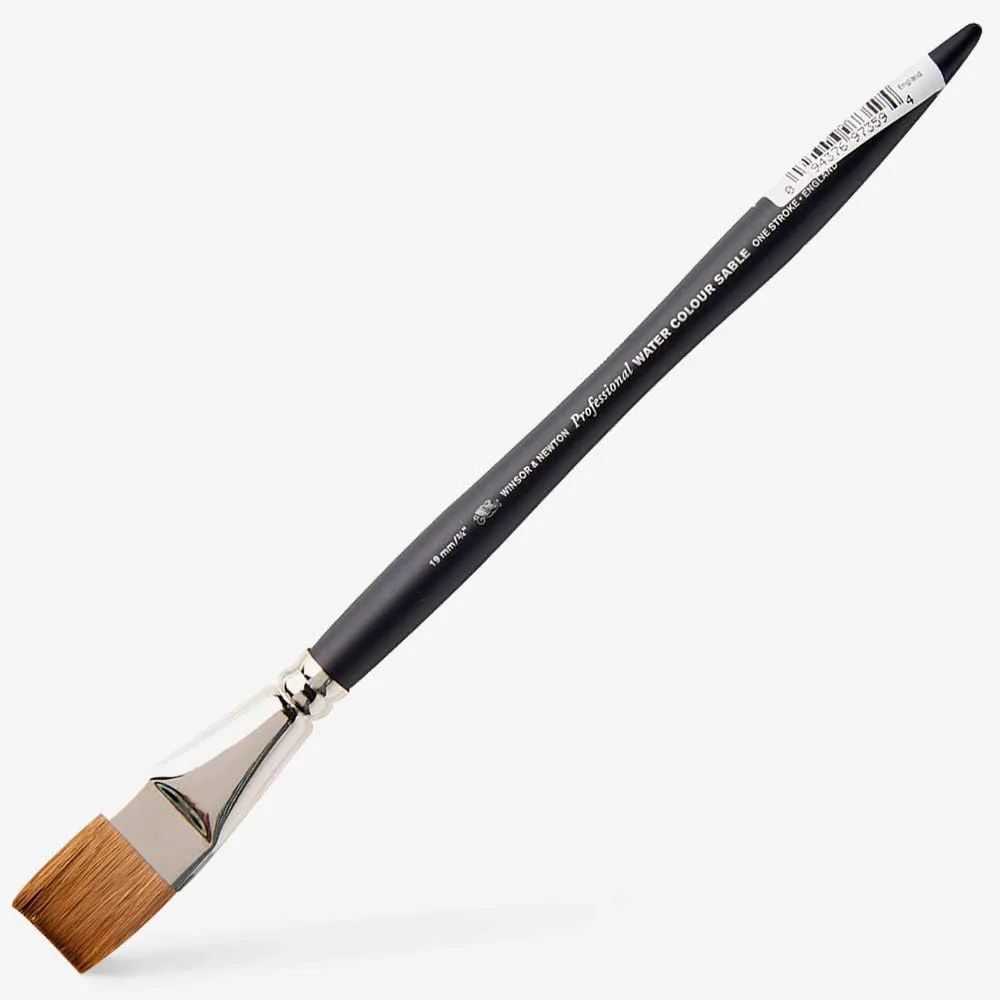 Winsor & Newton Professional Watercolour Sable Brush, One-Stroke ¾"