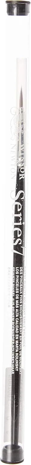 Winsor & Newton Series 7 Kolinsky Sable Brush, Round SH #1,Black