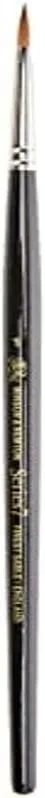 Winsor & Newton Series 7 Kolinsky Sable Brush, Round SH #1,Black