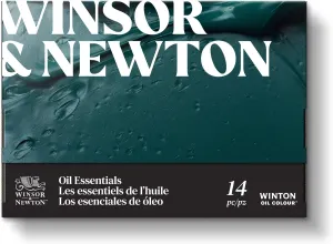 Winsor & Newton Winton Oil Colour Paint, Set of 10 x 12ml Tubes (includes 2 Brushes, Pad, Palette)