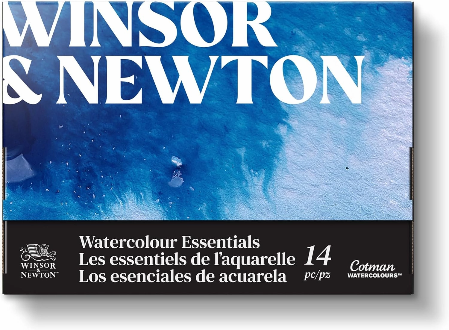 Winsor & Newton Cotman Watercolour Paint, Set of 10 x 5ml Tubes (includes 2 Brushes, Pad, Palette)