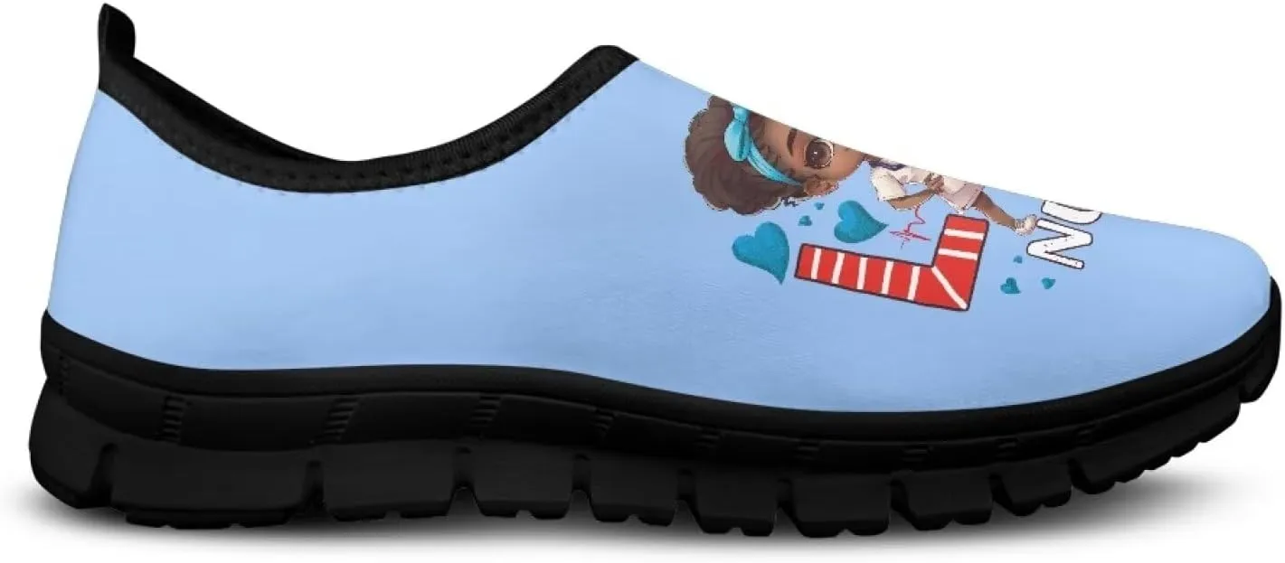 Women's Nurse Slip On Shoes Low-Cut Comfortable Casual Walking Flat Loafers Outdoor Non Slip Sports Running Sneakers