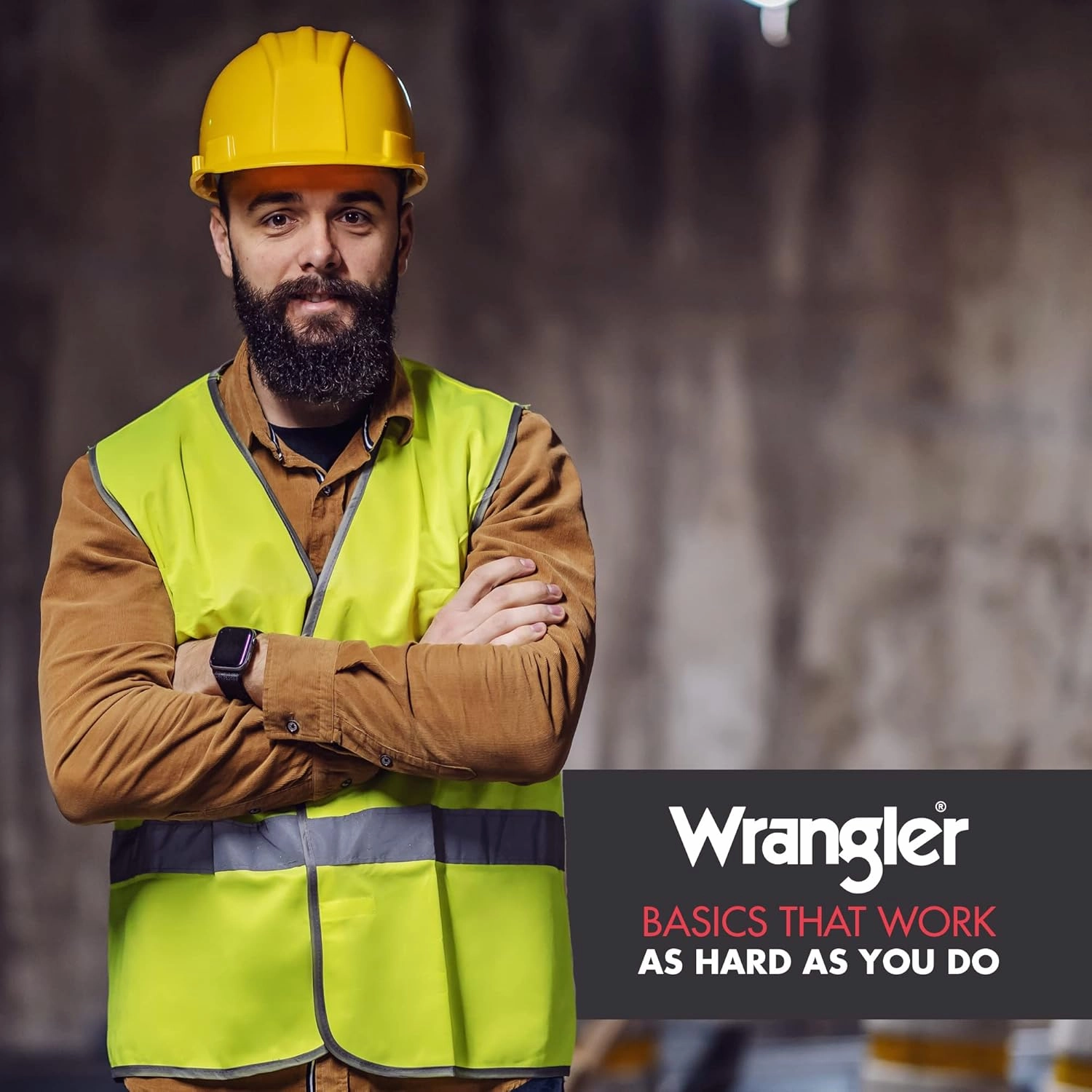 Wrangler - Men Long Sleeve Base Layer (Black) - Thermal Cold Weather Top