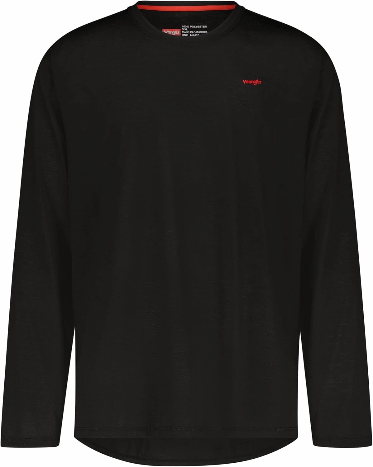 Wrangler - Men Long Sleeve Base Layer (Black) - Thermal Cold Weather Top