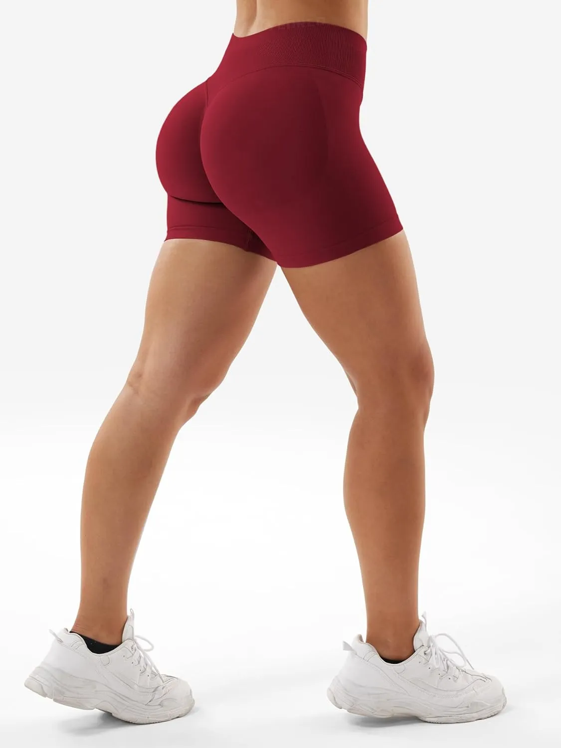 YEOREO SoftHue Women Workout Gym Impact Shorts Hidden Scrunch Butt Lifting 3.6"/4.5"/6" Seamless Shorts