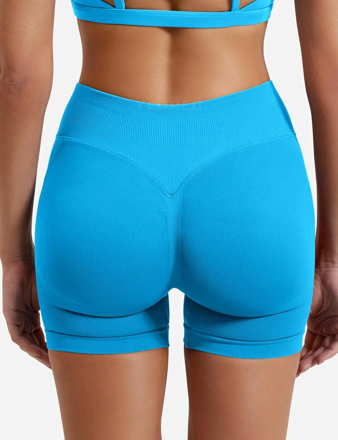 YEOREO SoftHue Women Workout Gym Impact Shorts Hidden Scrunch Butt Lifting 3.6"/4.5"/6" Seamless Shorts