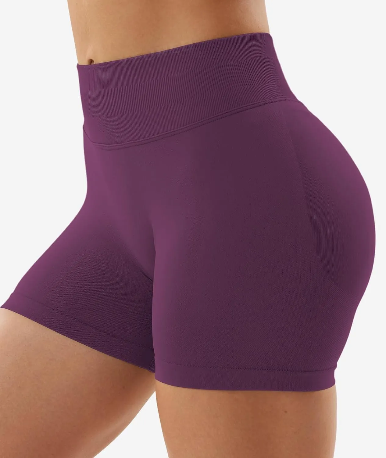 YEOREO SoftHue Women Workout Gym Impact Shorts Hidden Scrunch Butt Lifting 3.6"/4.5"/6" Seamless Shorts