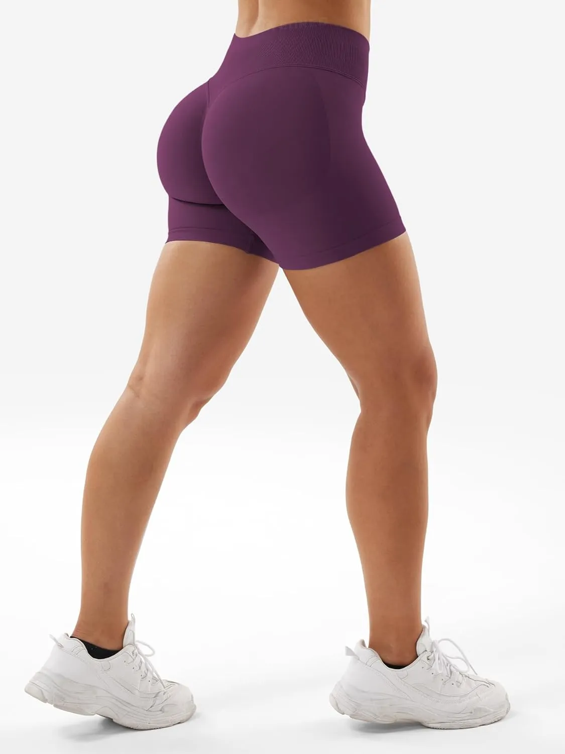 YEOREO SoftHue Women Workout Gym Impact Shorts Hidden Scrunch Butt Lifting 3.6"/4.5"/6" Seamless Shorts