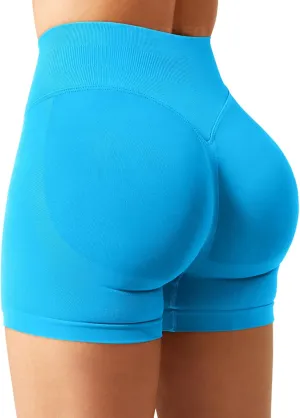 YEOREO SoftHue Women Workout Gym Impact Shorts Hidden Scrunch Butt Lifting 3.6"/4.5"/6" Seamless Shorts