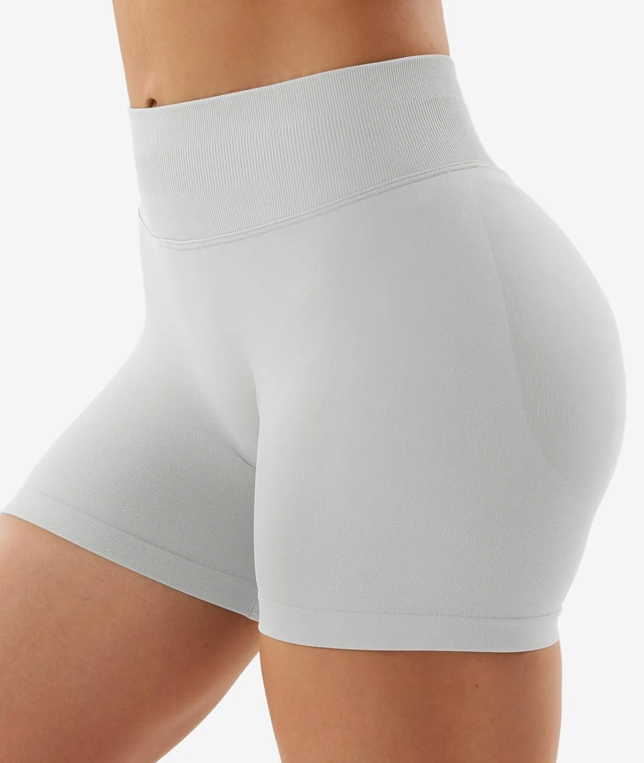 YEOREO SoftHue Women Workout Gym Impact Shorts Hidden Scrunch Butt Lifting 3.6"/4.5"/6" Seamless Shorts