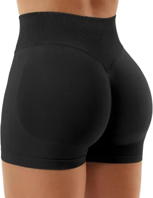 YEOREO SoftHue Women Workout Gym Impact Shorts Hidden Scrunch Butt Lifting 3.6"/4.5"/6" Seamless Shorts