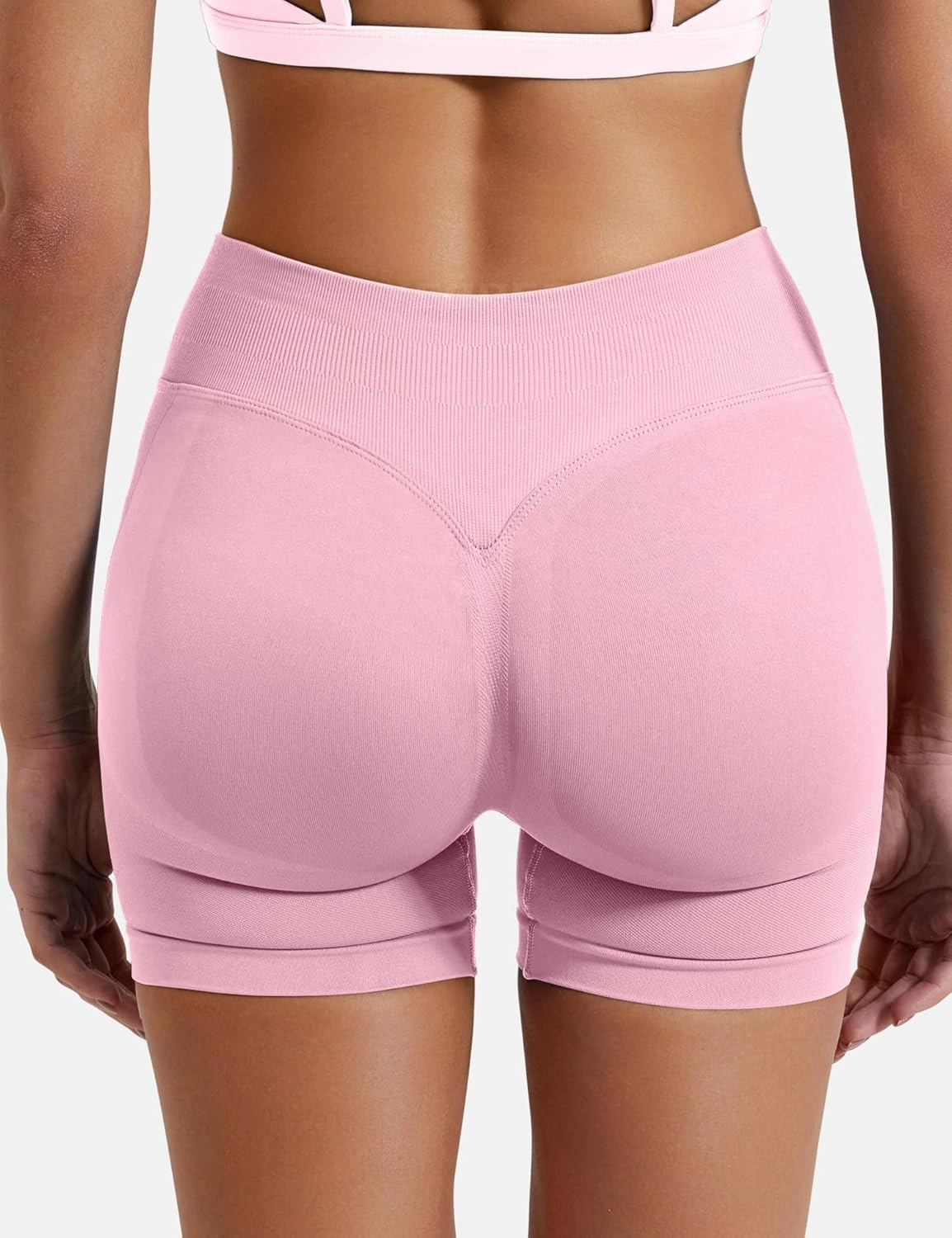 YEOREO SoftHue Women Workout Gym Impact Shorts Hidden Scrunch Butt Lifting 3.6"/4.5"/6" Seamless Shorts