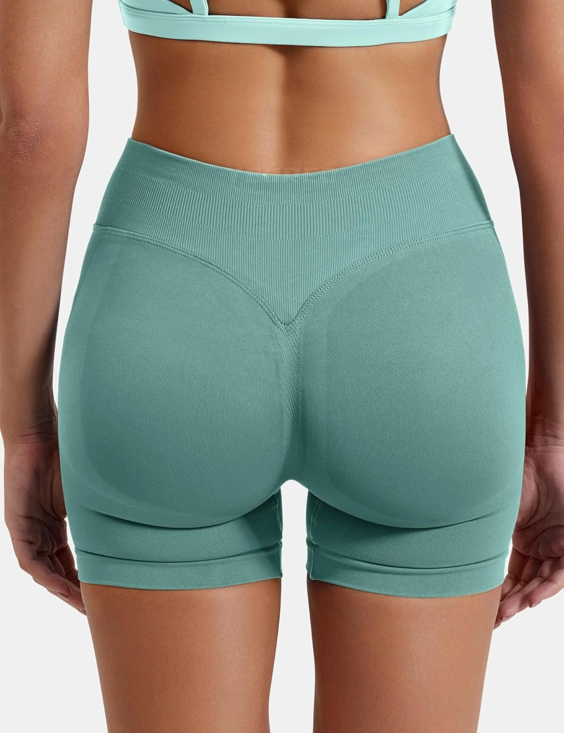 YEOREO SoftHue Women Workout Gym Impact Shorts Hidden Scrunch Butt Lifting 3.6"/4.5"/6" Seamless Shorts
