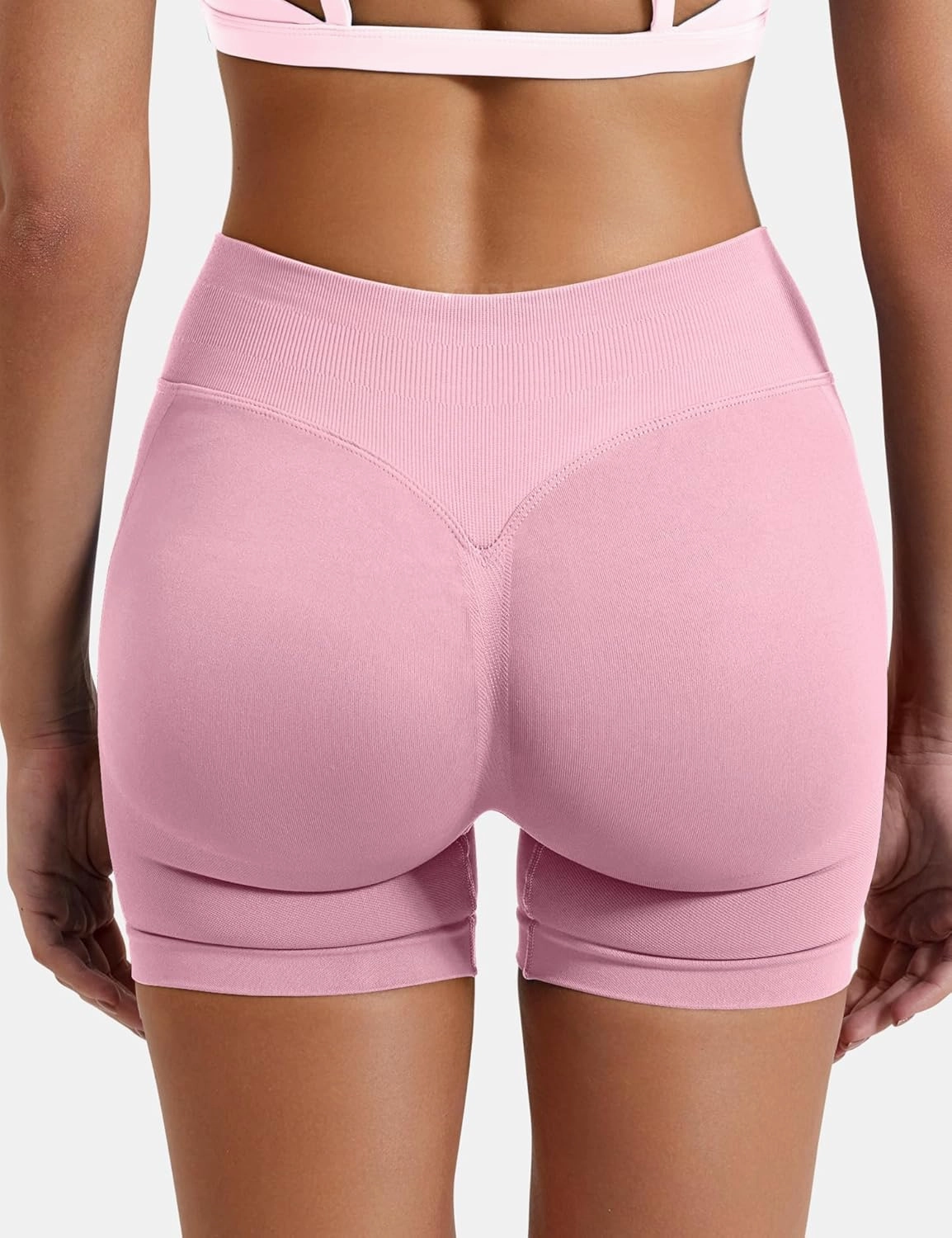 YEOREO SoftHue Women Workout Gym Impact Shorts Hidden Scrunch Butt Lifting 3.6"/4.5"/6" Seamless Shorts