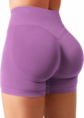 YEOREO SoftHue Women Workout Gym Impact Shorts Hidden Scrunch Butt Lifting 3.6"/4.5"/6" Seamless Shorts