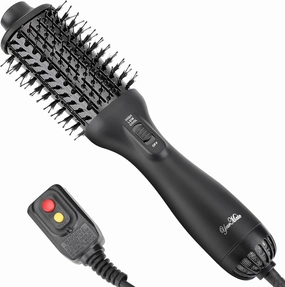 YourMate Blow Dryer Brush Hair Dryer Brush Comb Stylish Hair Drying, Volumizing and Straightening, Hot Air Brush Adjustable 3 Temps Settings