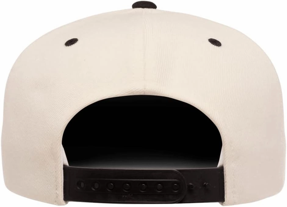Yupoong Classics Premium 6 Panel Flatbill Snapback Hat Bundle with THP Hat & Clothing Brush
