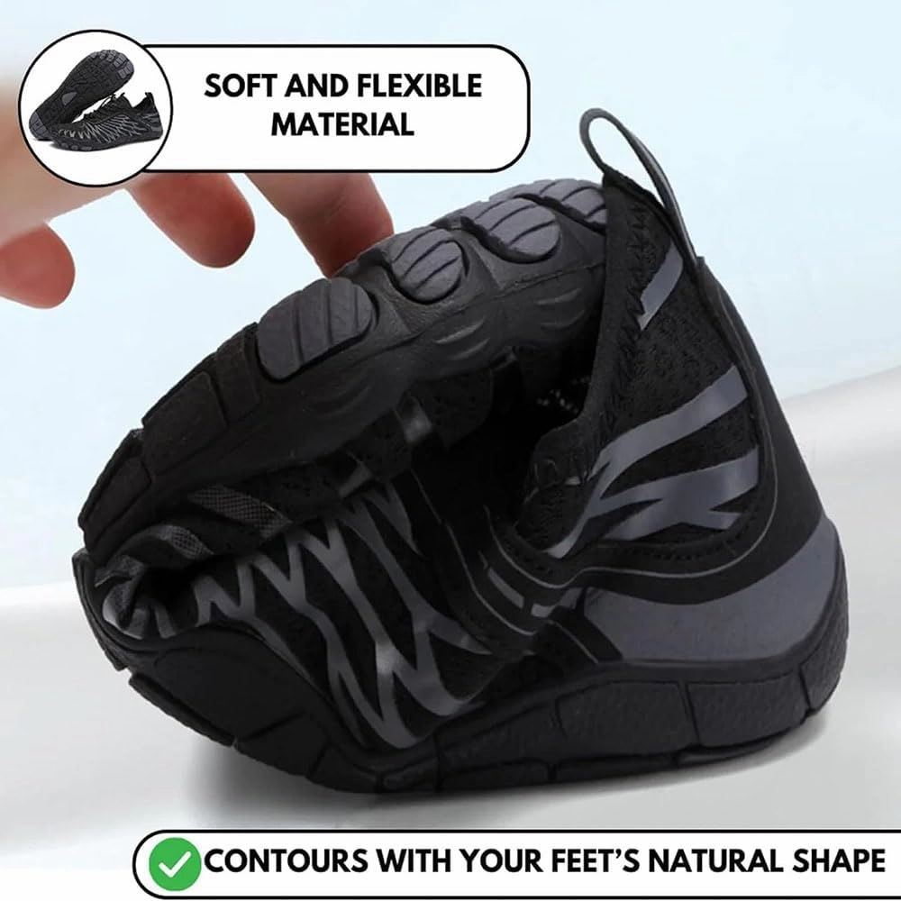 Zureto Hike Barefoot Shoes Womens Mens, Unisex Healthy Non-Slip Barefoot Grounded Shoes